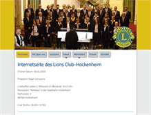 Tablet Screenshot of lions-hockenheim.de